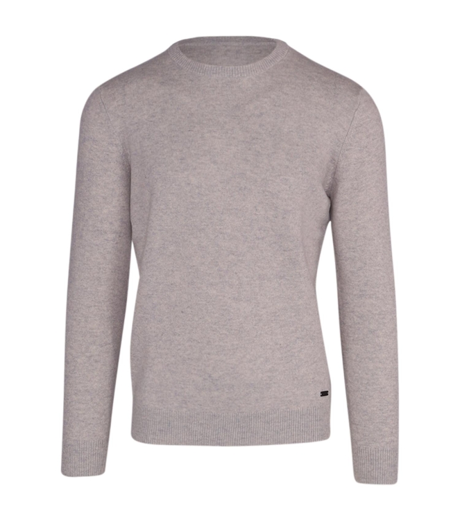 Born with Appetite Axl R-neck Pullover Light Merino 186 Feather grey