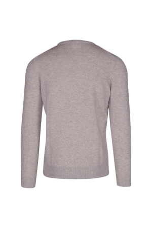 Born with Appetite Axl R-neck Pullover Light Merino 186 Feather grey