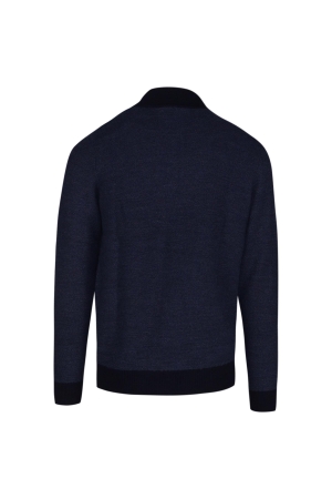 Born with Appetite Dun Half Zip Pullover 290 Navy