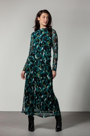 Tramontana Skirt Mesh Autumn Brushes 099991-Print petrol