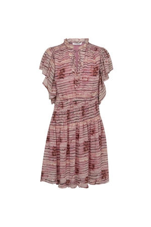 Co Couture TieCC Line Smock Dress 4713 Bubblegum