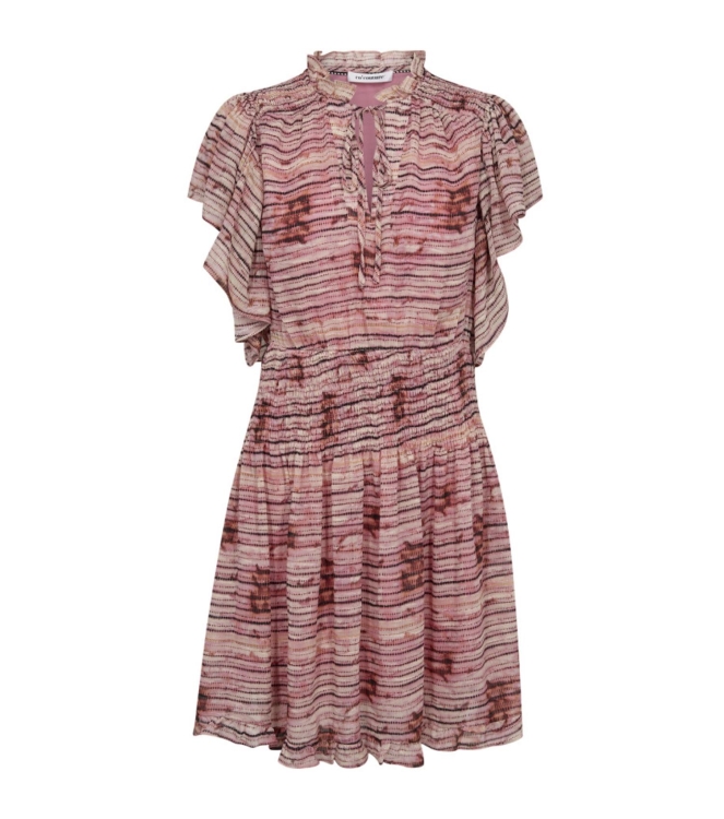 Co Couture TieCC Line Smock Dress 4713 Bubblegum