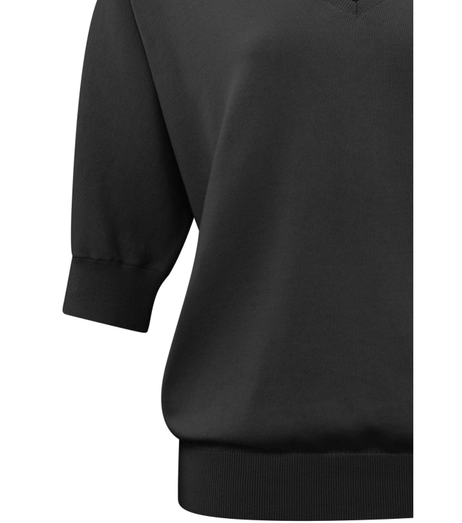 Yaya Double v-neck sweater 99944 Anthracite