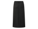 Yaya Soft woven pinstripe midi skir 999441 Anthracite dessin
