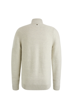 PME Legend Zip jacket cotton structure knit 910 Bone white melee