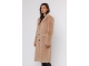 Rino en Pelle Long single breasted coat 490 sand
