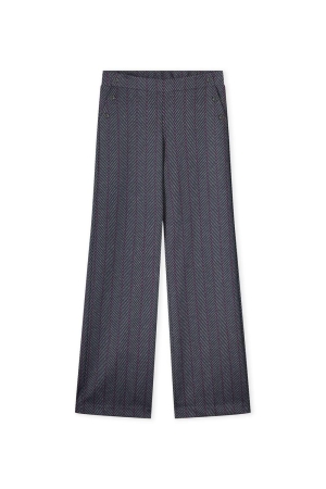 Kyra trousers herringbone 430 deep blue