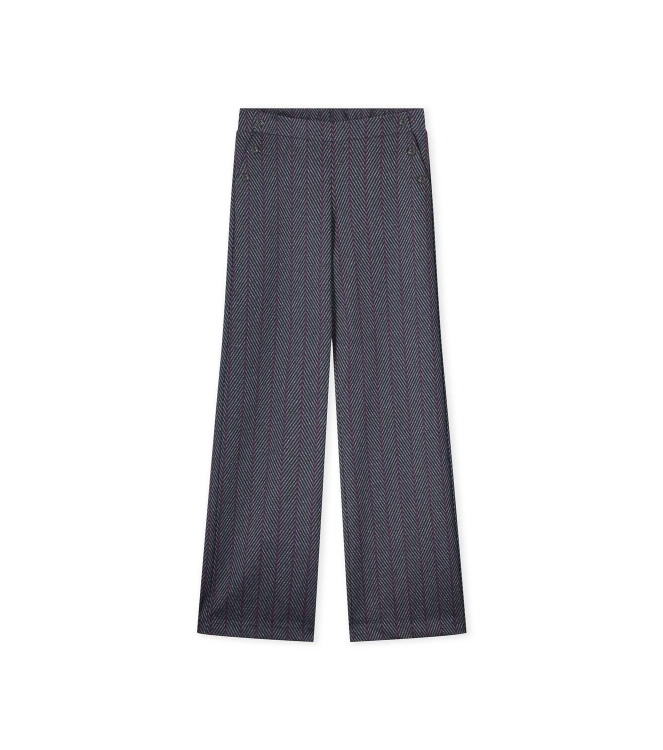 Kyra trousers herringbone 430 deep blue