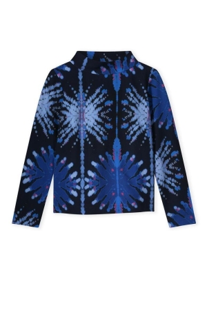 Kyra top turtle crystal print 430 deep blue