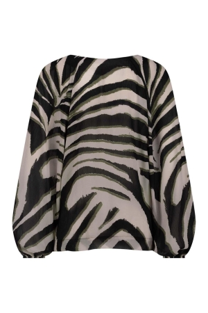 Studio Anneloes Elain zebra crepe top 1474 kit/ new army