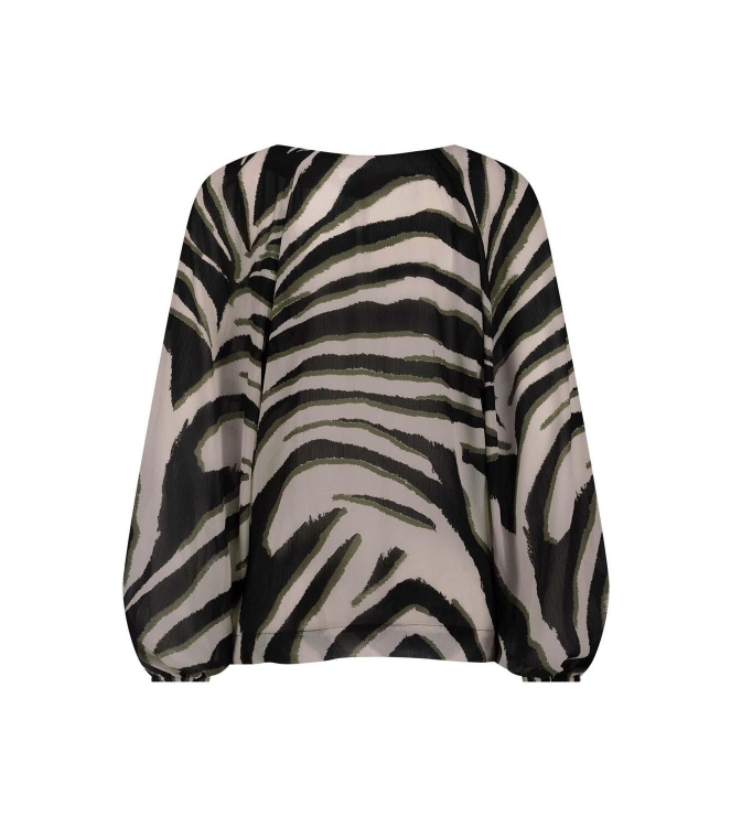 Studio Anneloes Elain zebra crepe top 1474 kit/ new army