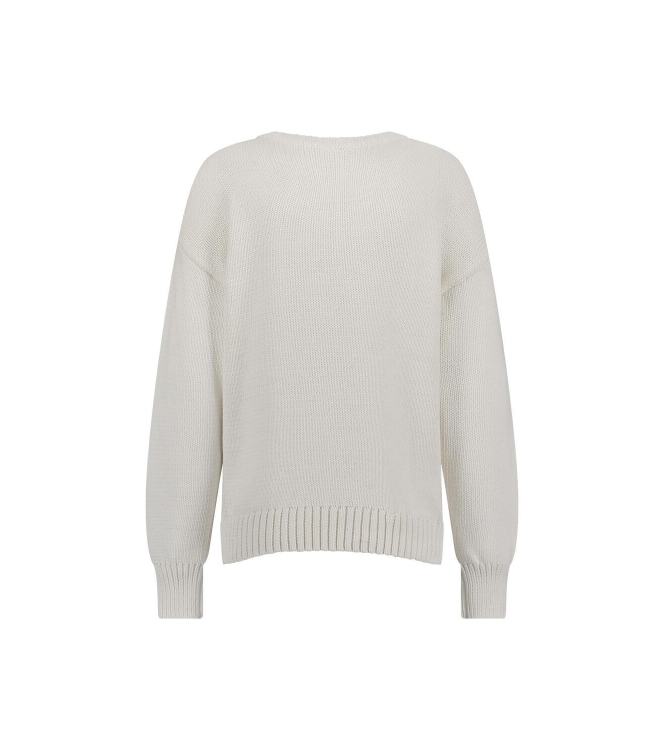 Studio Anneloes Valerie chunky flower pullover 1100 off white