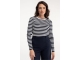 Studio Anneloes Luna stripe pullover 6911 dark blue/off white