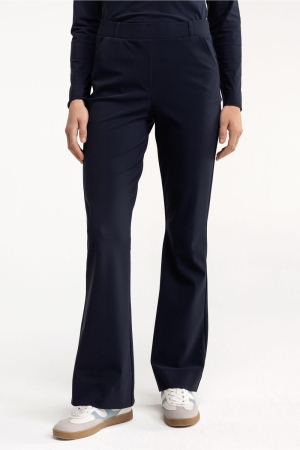Studio Anneloes Flair bonded trousers 6900 dark blue