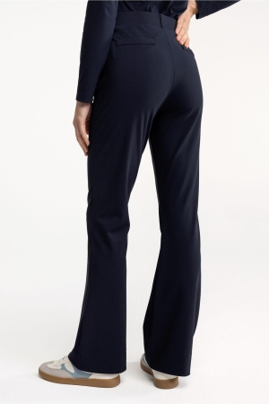Studio Anneloes Flair bonded trousers 6900 dark blue