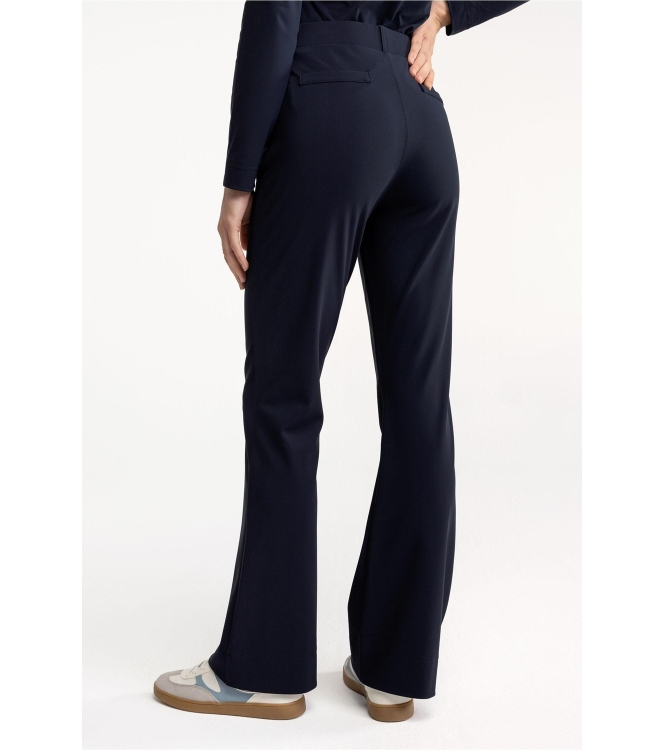 Studio Anneloes Flair bonded trousers 6900 dark blue