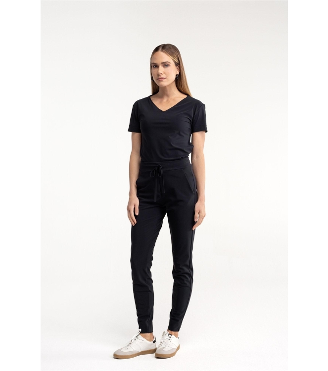 Studio Anneloes Downstairs bonded trousers 9000 black