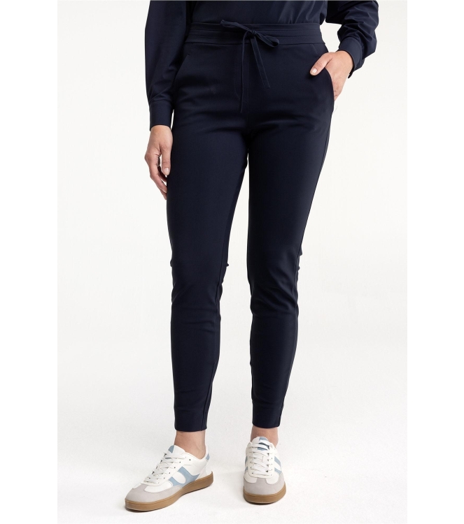 Studio Anneloes Downstairs bonded trousers 6900 dark blue