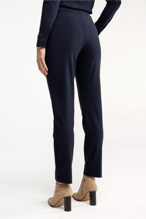 Studio Anneloes Anne bonded trousers 6900 dark blue