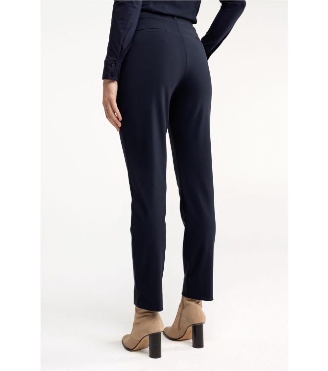 Studio Anneloes Anne bonded trousers 6900 dark blue