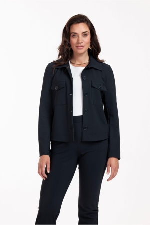 Studio Anneloes Claire bonded jacket 6900 dark blue
