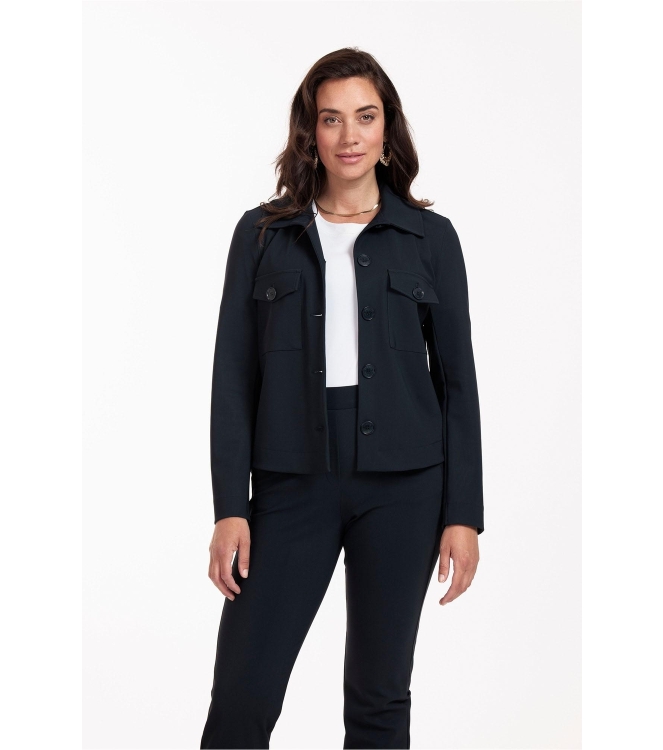 Studio Anneloes Claire bonded jacket 6900 dark blue