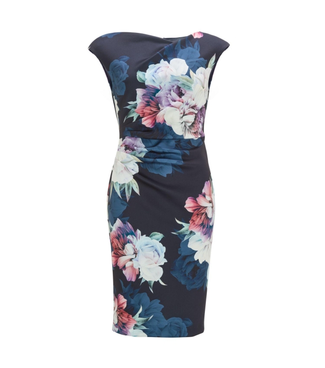 Swing Cocktailjurk Scuba 3001 Navy/multi