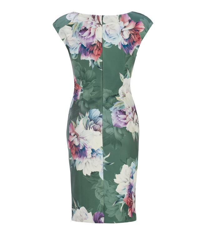 Swing Cocktailjurk Scuba 5501 Moss green/multi