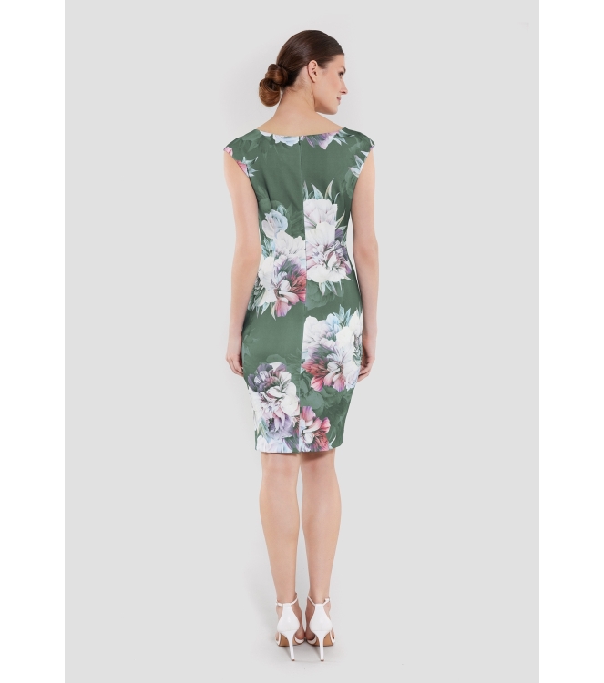 Swing Cocktailjurk Scuba 5501 Moss green/multi