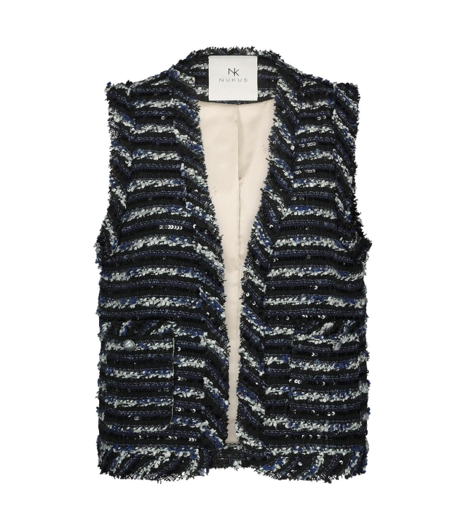 NUKUS Taylor Gilet Paillet 70 navy