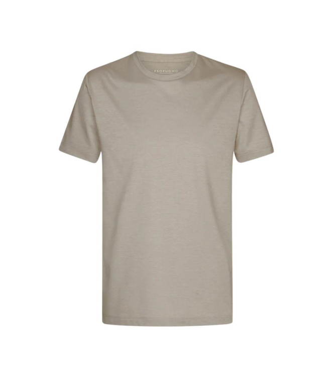 Profuomo T-SHIRT JAPANESE KNIT BEIGE Beige