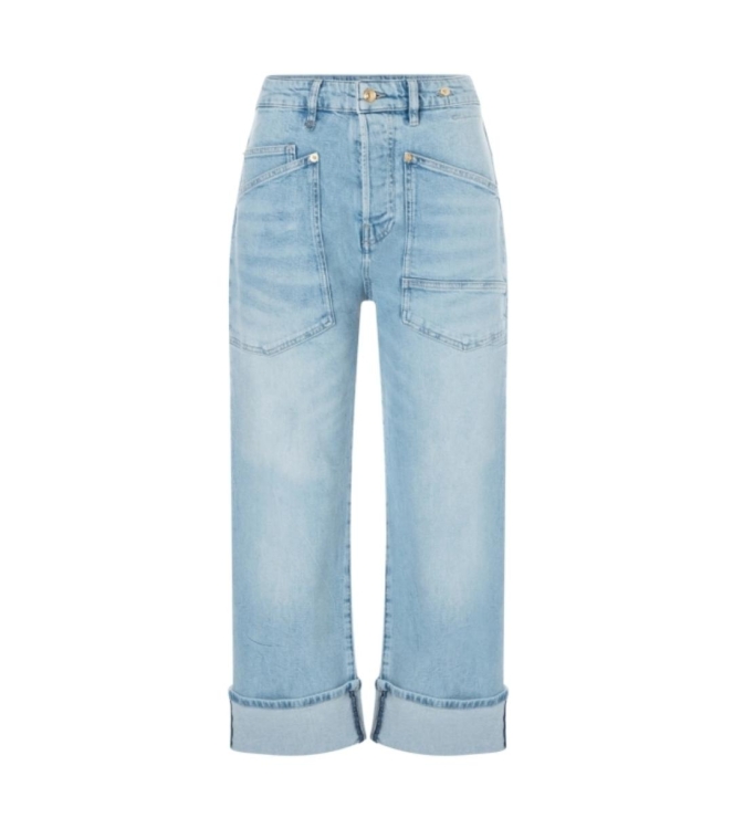 MAC BAGGY D205 Light blue net washed