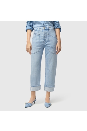 MAC BAGGY D205 Light blue net washed