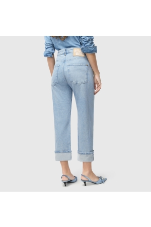 MAC BAGGY D205 Light blue net washed