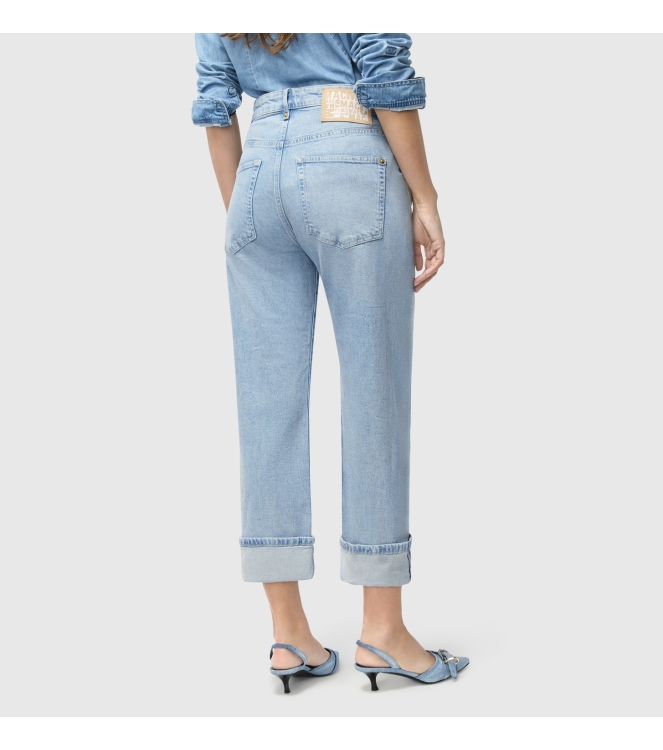 MAC BAGGY D205 Light blue net washed