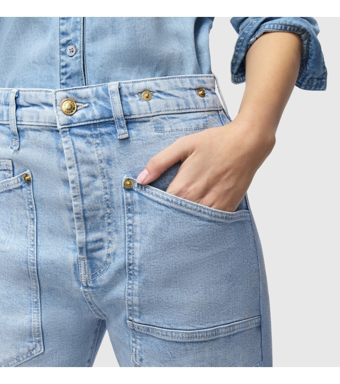 MAC BAGGY D205 Light blue net washed