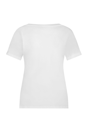 Red Button Tee temmy RB foil Faded blue