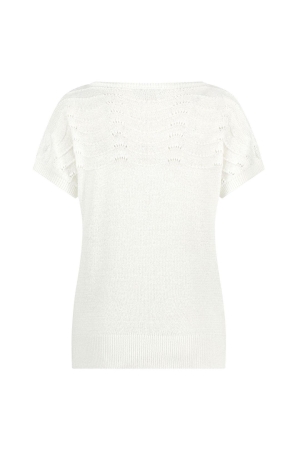 Red Button Jerry top Offwhite