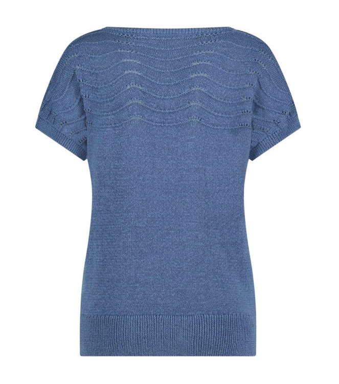 Red Button Jerry top Faded blue