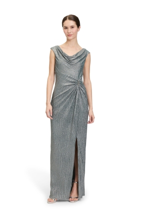 Vera Mont Kleid Lang ohne Arm 5899 Dark green/grey