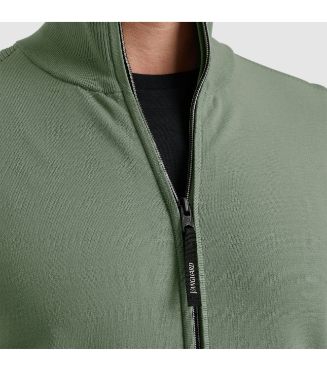 Vanguard Zip jacket viscose blend 6023 Dark forest
