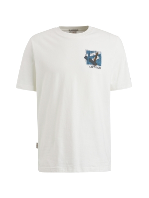 Cast Iron Short sleeve r-neck regular fit je 7002 Snow white