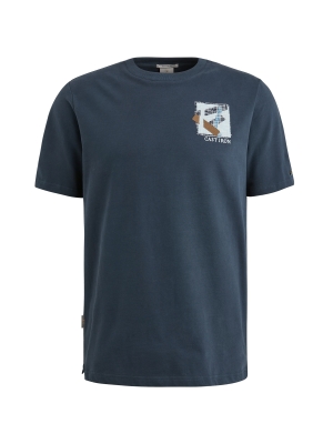 Cast Iron Short sleeve r-neck regular fit je 5442 Sea storm