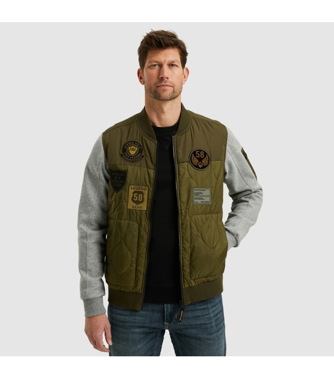 PME Legend Zip jacket interlock nylon mix 6380 londen green