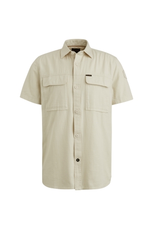 PME Legend Short Sleeve Shirt Slub Cotton 7013 Bone white