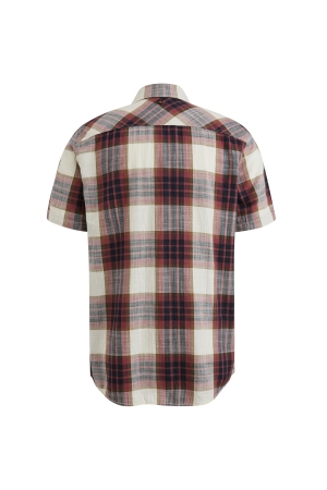 PME Legend Short Sleeve Shirt Y/D Slub Herrin 4021 Dry rose