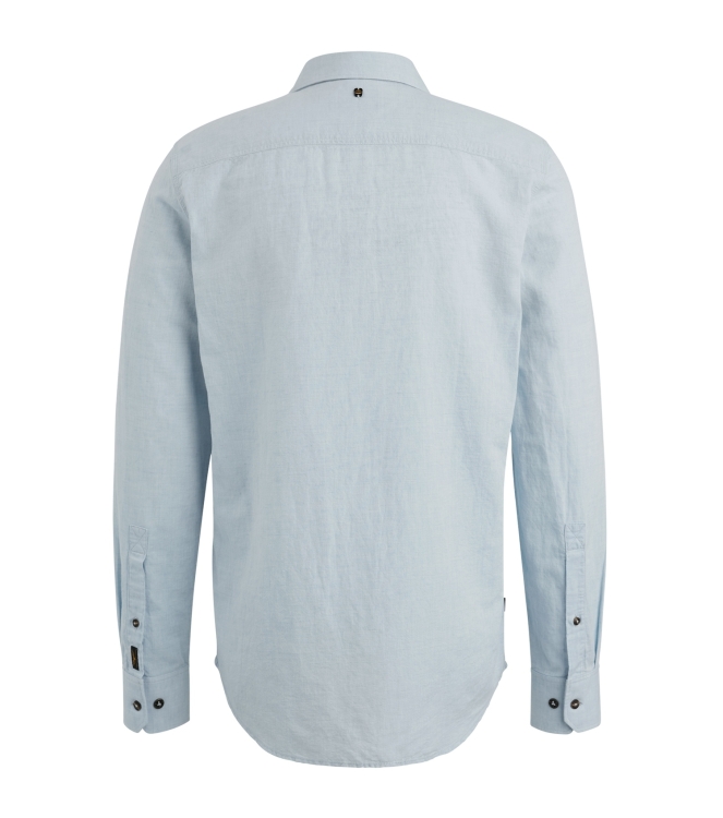 PME Legend Long Sleeve Shirt Cotton Linen 2 t 5040 Placid blue
