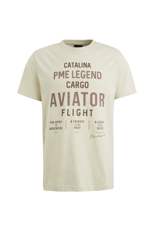 PME Legend Short sleeve r-neck o e jersey 7013 Bone white