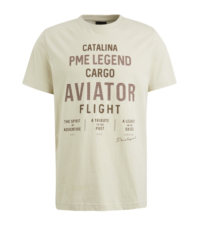 PME Legend Short sleeve r-neck o e jersey 7013 Bone white