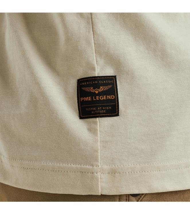 PME Legend Short sleeve r-neck o e jersey 7013 Bone white
